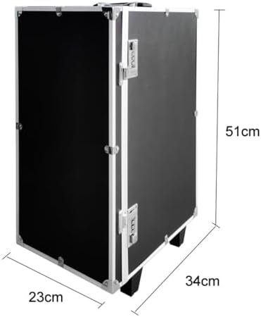 Rolling Jewelry Trolley Case with Drawers Sturdy Case for Travel and Vendor Showes Jewels Sets Display Organizer (Black) - Image 5