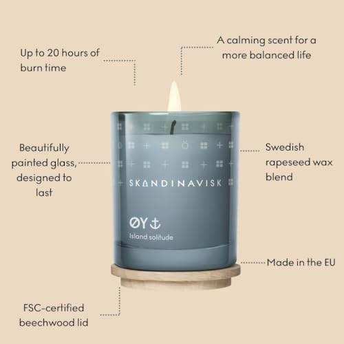SKANDINAVISK Scented Candle, ØY(Island), 2.3 Ounce - Image 3