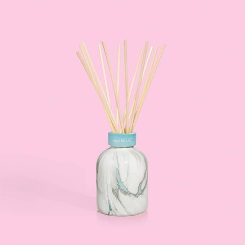 Capri Blue Reed Diffuser Set - Modern Marble Oil Diffuser, Sticks & Aroma Oil - Air Freshener for Home Decor - Blue Jean Scents (5.7 fl oz) - Image 7