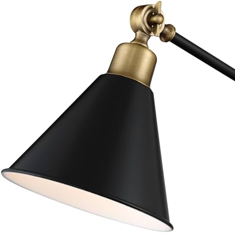 Wray 26 3/4" Tall Desk Lamp USB Brass Black Antique Adjustable Painted - Image 3