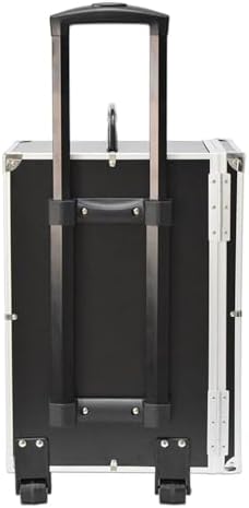 Rolling Jewelry Trolley Case with Drawers Sturdy Case for Travel and Vendor Showes Jewels Sets Display Organizer (Black) - Image 3