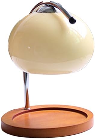 Candle Warmer Lamp, Aromatherapy Candle Warmer, Dimmable Retro Decorative Aromatherapy Candle Melter Melting Lamp for Bedroom Study Round Plate (Beige) by Dpofirs