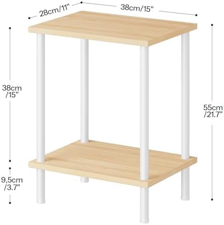 HOOBRO End Table, Small Side Table, Nightstand for Small Spaces - Image 3