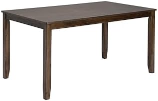 Merax 6-Piece Farmhouse Solid Wood Dining Table Set for 4-6, Walnut - Image 5