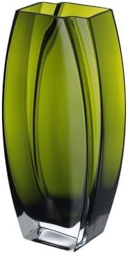 Glass - Vase - Green - 12" -Height - Precision - Made in Europe - by Barski by Barski