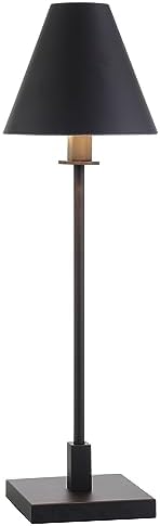 Henn&Hart 28" Modern 1-Light Table Lamp, Black - Image 6