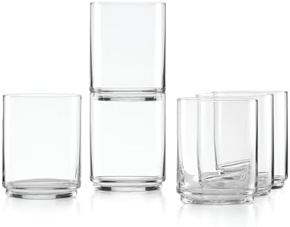 Lenox Tuscany Classics Stackable Glass Tumblers, Set of 6 by Lenox