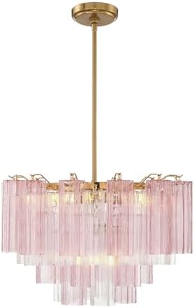 Crystorama Addis 9 Light Aged Brass Chandelier - Image 5