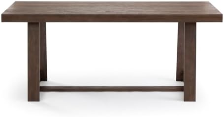 Plank+Beam Classic 72 Inch Dining Table, Rectangular, Walnut Wirebrush - Image 5