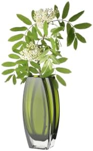Glass - Vase - Green - 8" -Height - Precision - Made in Europe - by Barski - Image 2