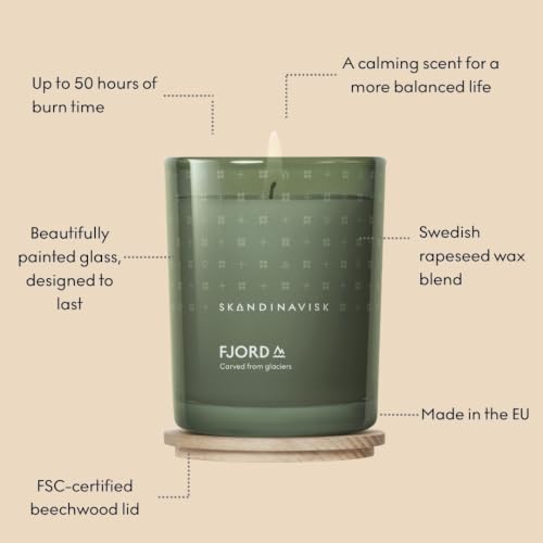 SKANDINAVISK Scented Candle, Fjord, 7.0 Ounce - Image 2