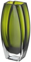 Glass - Vase - Green - 8" -Height - Precision - Made in Europe - by Barski by Barski