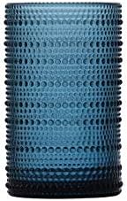 FORTESSA Jupiter Beaded Hobnail Glass Vintage Themed Drinkware Set, 13 Ounce Iced Beverage Glasses (Set of 6), Dishwasher-Safe, Cornflower Blue - Image 4