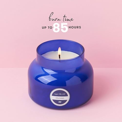 Capri Blue Volcano Scented Candles - Luxury Glass Jar Candles for Home Scented with Tropical Fruit & Sugared Citrus - Soy Wax Blend - Blue Color (19 oz) - Image 6