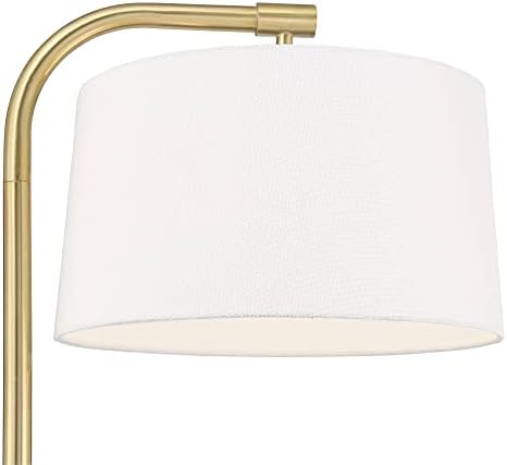 Serra 64" Tall Warm Gold Chairside Arc Offset Arm Floor Lamp Living Room - Image 3