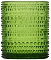 FORTESSA Jupiter Beaded Hobnail Glass Vintage Themed Drinkware Set, 10 Ounce Double Old Fashioned Glass (Set of 6), Dishwasher-Safe, Fern Green - Image 4
