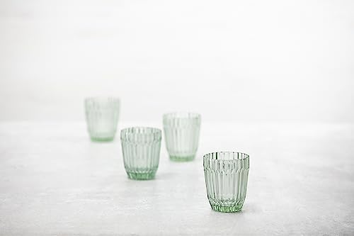 Fortessa Archie Glass Drinkware, Double Old Fashioned (Set of 6), 12.5 Ounce, Sage - Image 2
