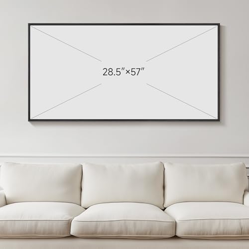 Extra Large Framed Blue Abstract Wall Art for Living Room, Horizontal 30x60 - Image 3