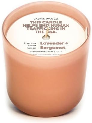 Calyan Wax Co. Dignity Series Lavender & Bergamot Scented Candle by CalyanWaxCo