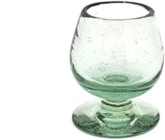 Clear 2.5 oz Tequila Sippers (set of 6), Recycled Glass, Lead-free, Toxin-Free (2.5 oz Sipper) by MexHandcraft