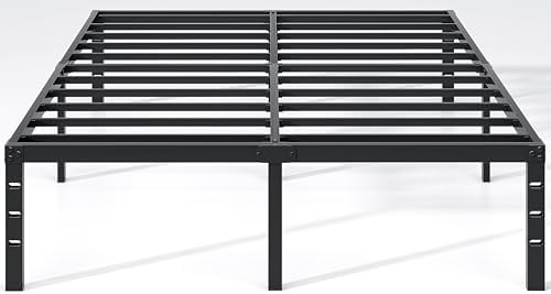 NEW JETO Metal Bed Frame,Full Size Bed Frame with Storage Space,18 Inch by CreatingANewLife