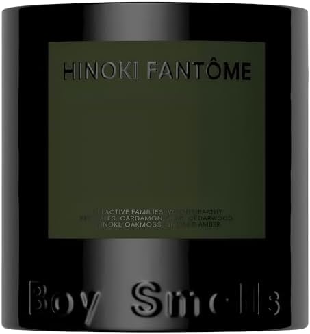 Boy Smells Hinoki Fantôme Scented Candles for Men and Women - Soy, Coconut Wax Candle Blend - Aromatic Candles for Home with Japanese Cypress, Jasmine and Smoked Amber by Unknown