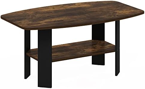 Furinno Simple Design 2-Tier Coffee Table, Amber Oak - Image 5