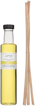 LAFCO New York Reed Diffuser Refill, White Grapefruit - 8.4 oz - Up to 4-Month Fragrance Life - Includes Natural Wood Reeds - Free of Dyes & Propellants - Made in the USA by Unknown