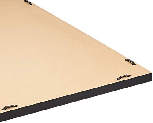 Amazon Basics Rectangular Wall Mount Mirror for Bedroom, Living Room, Entryway, Standard Trim, 20" x 28", Black - Image 4