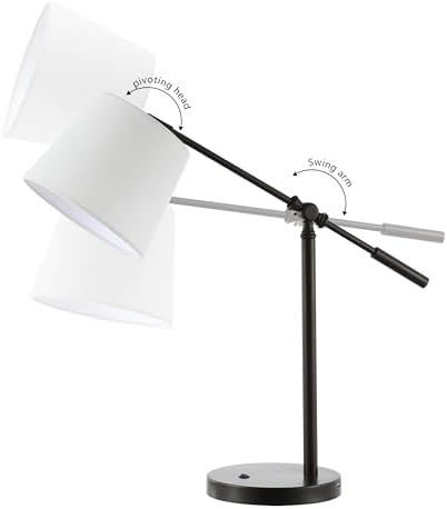 JONATHAN Y Troy Task Lamp 24" Adjustable Metal USB Port, Oil Rubbed Bronze - Image 4