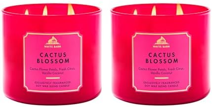 Bath & Body Works 3-Wick Candle, Cactus Blossom, Soy Wax Blend, 2 Pack by BathBodyWorks