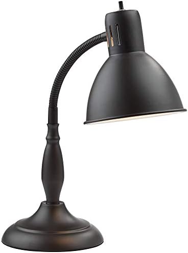 Breck 17" Small Desk Lamp Bronze Brown Traditional Flexible Gooseneck Arm - Image 5