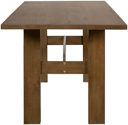 VilroCaz Modern 7 Pieces Dining Set, Rustic Farmhouse Solid Wood Kitchen Table Set for 6, 71'' Large Luxury Retro Country Dinner Set with 6 Chairs for Dining Room Kitchen - Image 6