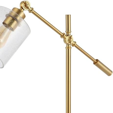 JONATHAN Y Kathryn 23" Metal Seeded Glass Modern Task Lamp, Brass Gold - Image 6