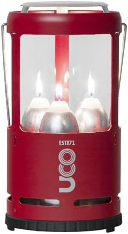 UCO Candlelier Candle Lantern, Candle Lanterns for Real Candles, Perfect Outdoor Gear for Camping or for Power Outages, Includes 3 Long Burning Candles by UCO