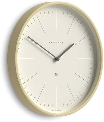 NEWGATE® Mr Clarke wall Clock | Large Scandi Inspired Plywood Clock | 16" | Pale Wood case with Marker dial | Modern Minimalist Design for Kitchen, Living Room or Office by NEWGATE