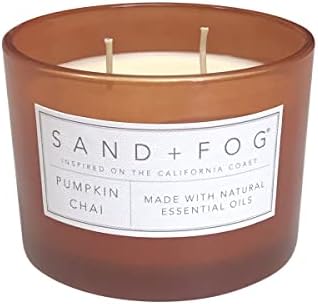 Sand + Fog Scented Candle - Pumpkin Chai – Additional Scents and Sizes – 100% Cotton Lead-Free Wick - Luxury Air Freshening Jar Candles - Perfect Home Decor – 12oz - Image 2