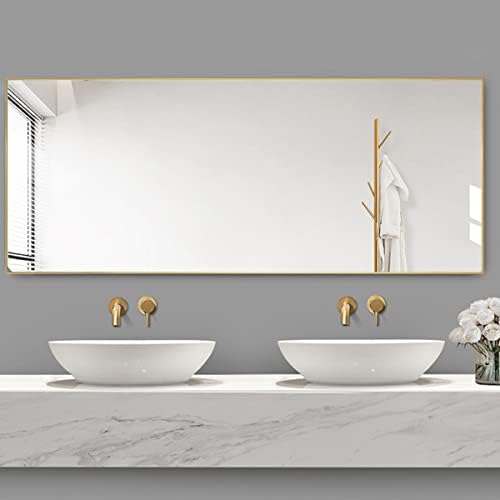 Dewfig Mirror Full Length, 64"X21" Floor Mirror, Rectangle Shape, Gold - Image 4