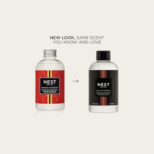 NEST New York Reed Diffuser Liquid Refill, Sicilian Tangerine - 5.9 fl oz - Fragrance for Up to 90 Days - Flame Free - Image 2