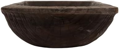 Creative Co-Op Decorative Paulownia Wood Tray Bowl, Brown - Image 6