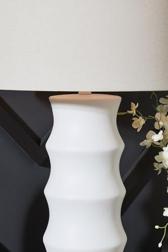 Signature Design by Ashley 1-Piece Scalloped Table Lamp for Living Room - Image 5