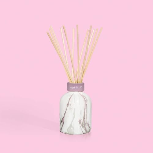 Capri Blue Modern Marble Reed Diffuser Set - Includes Reed Diffuser Sticks, Scented Oil & Glass Bottle - Luxury Scents for Bedroom Decor & Bathroom Air Freshener - Aloha Orchid (5.7 fl oz) - Image 7