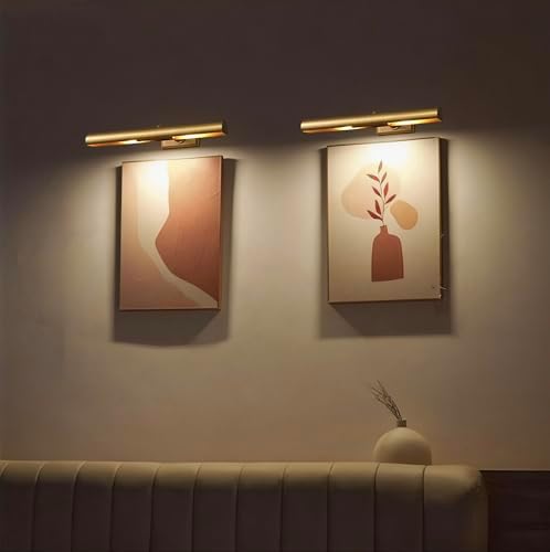 18 inch Picture Lights for Wall Hardwired 2PK Brass Picture Lighting - Image 5