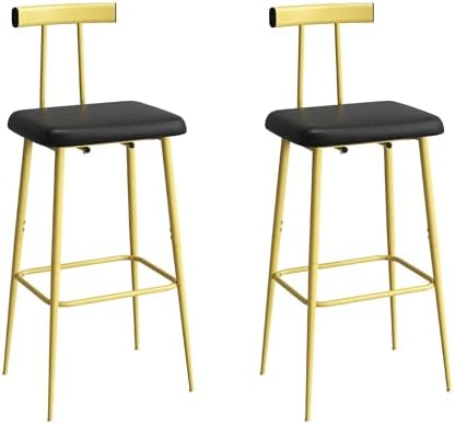 Kitchen Bar Stools set of 2,Stool Kitchen Counter,Gold Counter Height Stool - Image 6