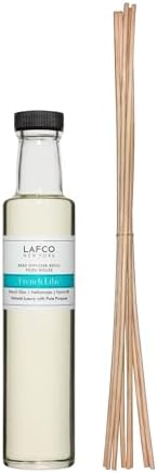 LAFCO New York Reed Diffuser Refill, French Lilac - 8.4 oz - Up to 4-Month Fragrance Life - Includes Natural Wood Reeds - Free of Dyes & Propellants - Made in the USA by Unknown