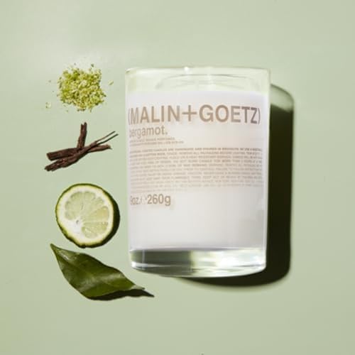 MALIN+GOETZ 9oz Scented Candle | Hand-Poured Soy Wax with Unique Fragrance Blends | Clean-Burning, Vegan & Cruelty-Free | Bergamot, Sage, Otto, Tomato, Strawberry, Cannabis, Dark Rum & Leather - Image 3