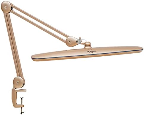23-Inch LED Task Lamp with Clamp, 24W 2200LM, Gold by bemelux