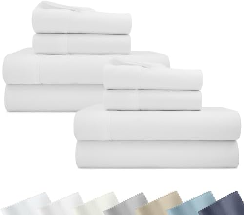 California Design Den 2-Pack Soft 100% Cotton Sateen King Sheets Set by CaliforniaDesignDen