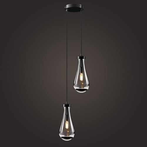 Raindrop Pendant Light Fixtures of 2 Lights,Tear Drop Pendants Light by FeaseyFeaturedProducts