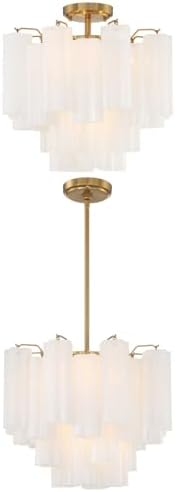 Crystorama Addis 4 Light Aged Brass Chandelier - Image 5